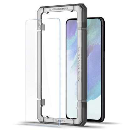 Skjermbeskytter Spigen GlastR Align Master for Samsung Galaxy S21 FE 5G G990, Herdet glass, Full lim, Sett med 2 stykker AGL03088
