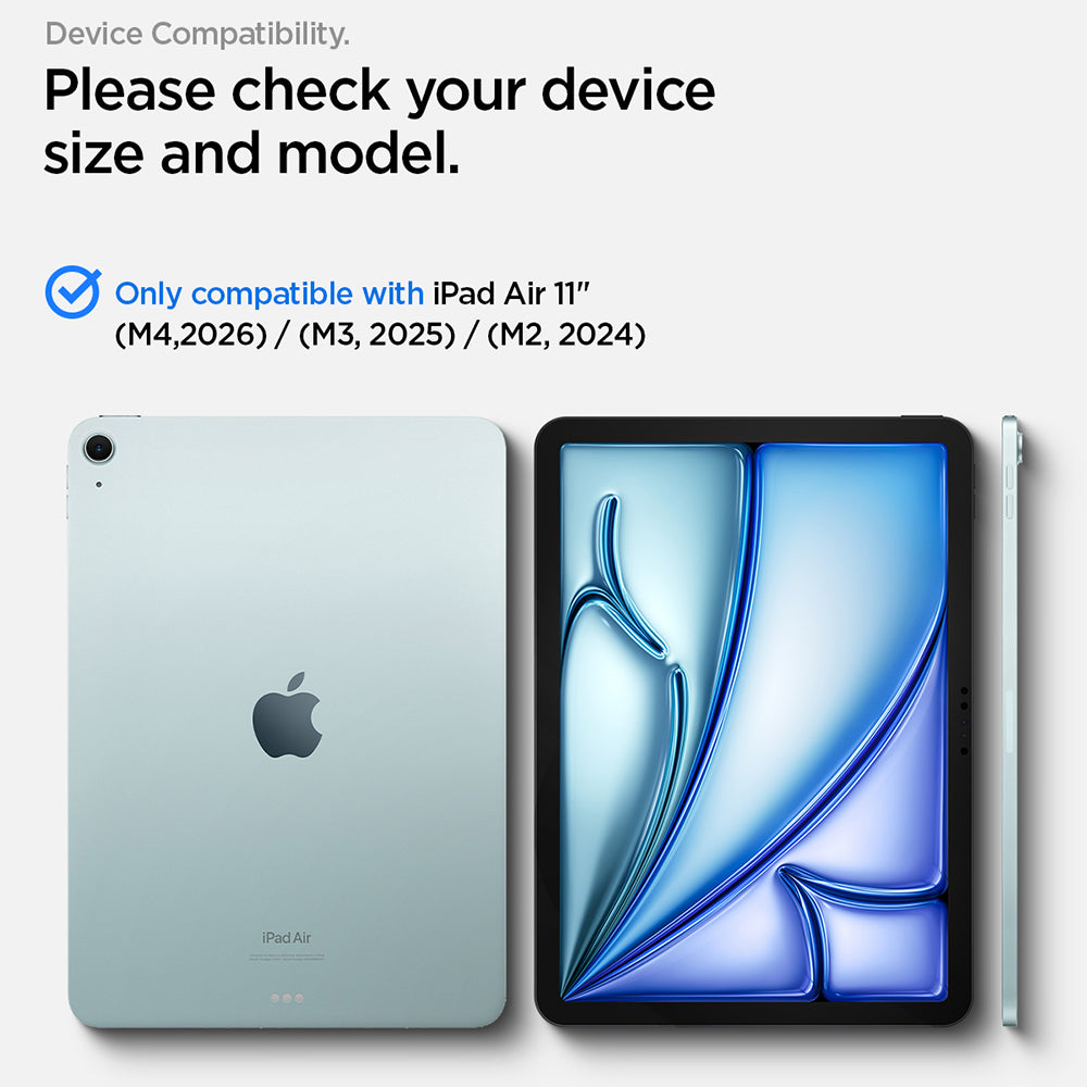 Skjermbeskyttelsesfilm Spigen GlastR Align Master T for Apple iPad Air 11 (2026) / Air 11 (2025), Herdet glass, Full lim AGL11701