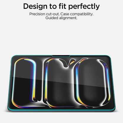 Skjermbeskyttelsesfilm Spigen GlastR Align Master T for Apple iPad Pro 11 (2025) / Pro 11 (2024), Herdet glass, Full lim AGL11699