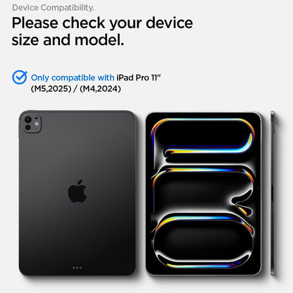 Skjermbeskyttelsesfilm Spigen GlastR Align Master T for Apple iPad Pro 11 (2025) / Pro 11 (2024), Herdet glass, Full lim AGL11699
