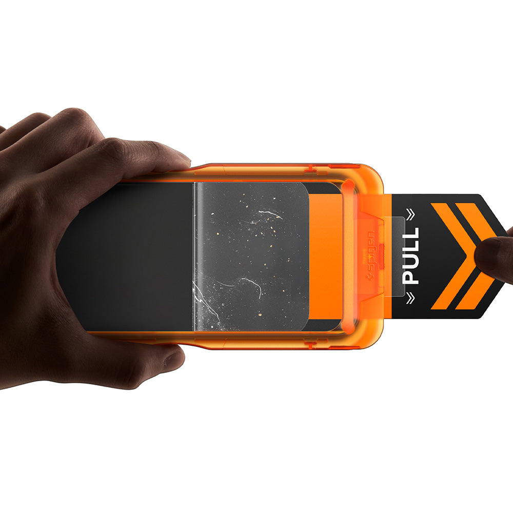 Skjermbeskyttelsesfilm Spigen GlastR AlignMaster S for Apple iPhone 18 Pro Max / 17 Pro Max, Herdet glass, Full lim, Sett med 2 stk AGL10101