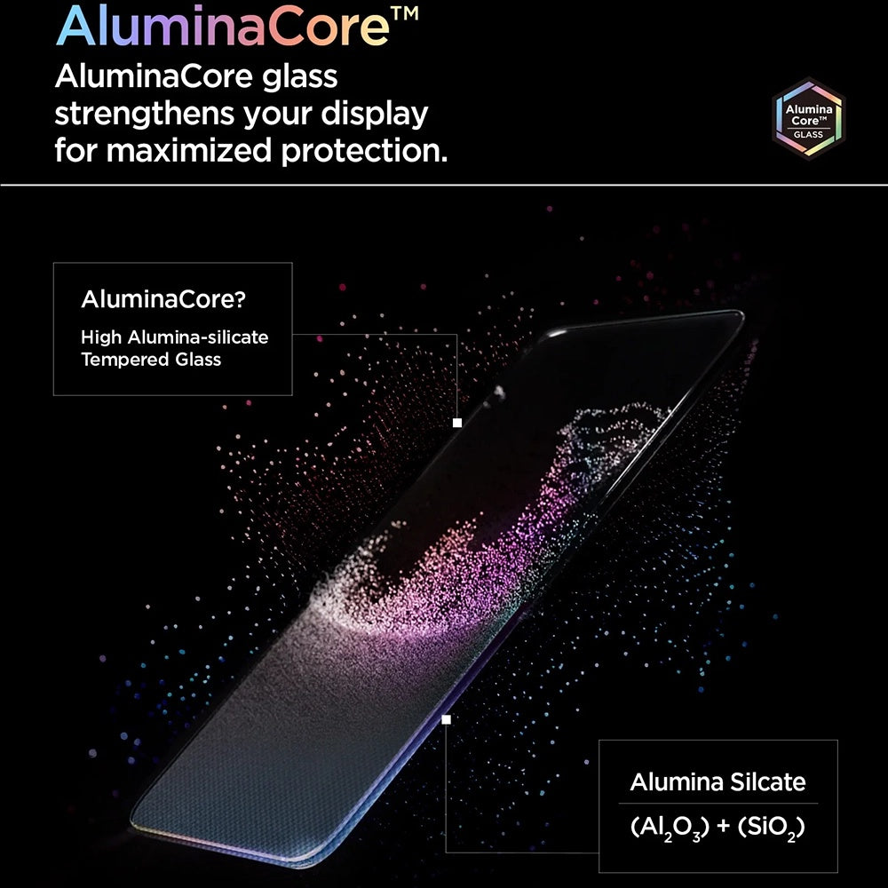 Skjermbeskyttelsesfilm Spigen GlastR AlignMaster S for OnePlus 15, Herdet glass, Full lim, Sett med 2 stk AGL11333