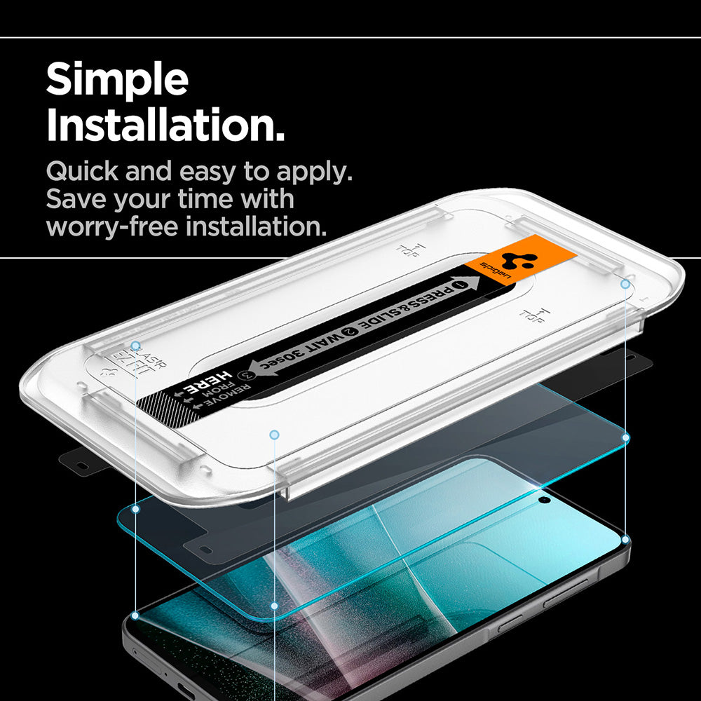 Skjermbeskyttelsesfilm Spigen GlastR EZ FIT HD for Samsung Galaxy A37 5G / A36 A366, Herdet glass, Full lim AGL11365
