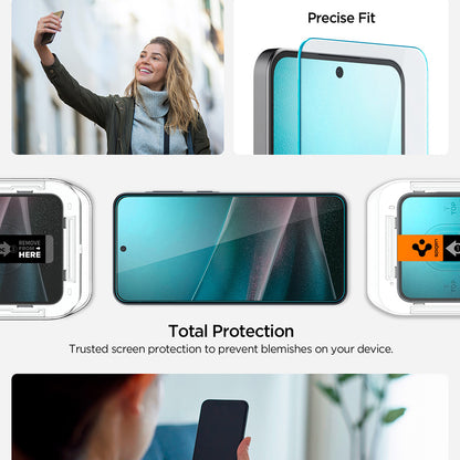Skjermbeskyttelsesfilm Spigen GlastR EZ FIT HD for Samsung Galaxy A37 5G / A36 A366, Herdet glass, Full lim AGL11365
