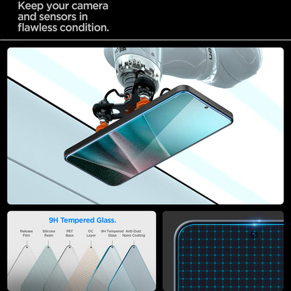 Skjermbeskyttelsesfilm Spigen GlastR EZ FIT HD for Samsung Galaxy A37 5G / A36 A366, Herdet glass, Full lim AGL11365