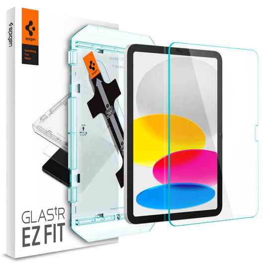 Skjermbeskyttelsesfilm Spigen GlastR EZ FIT for Apple iPad (2025) / (2022), Herdet glass, Full lim AGL05554