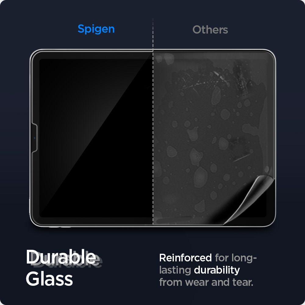 Skjermbeskytter Spigen GlastR EZ FIT for Apple iPad Air (2022) / Pro 11 (2021) / Air (2020), Herdet Glass, Full Lim AGL02065