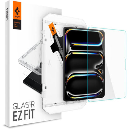 Skjermbeskytter Spigen GlastR EZ FIT for Apple iPad Pro 13 (2024), Herdet Glass, Full Lim AGL07793