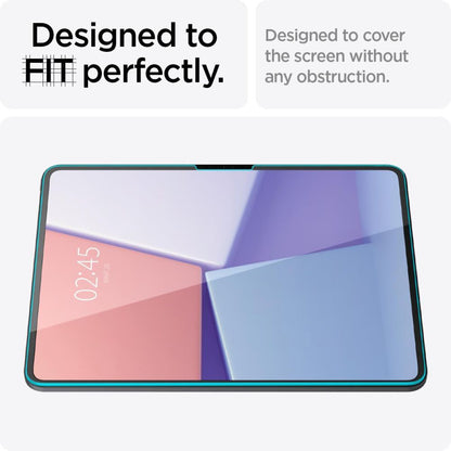 Skjermbeskytter Spigen GlastR EZ FIT for Apple iPad Pro 13 (2024), Herdet Glass, Full Lim AGL07793