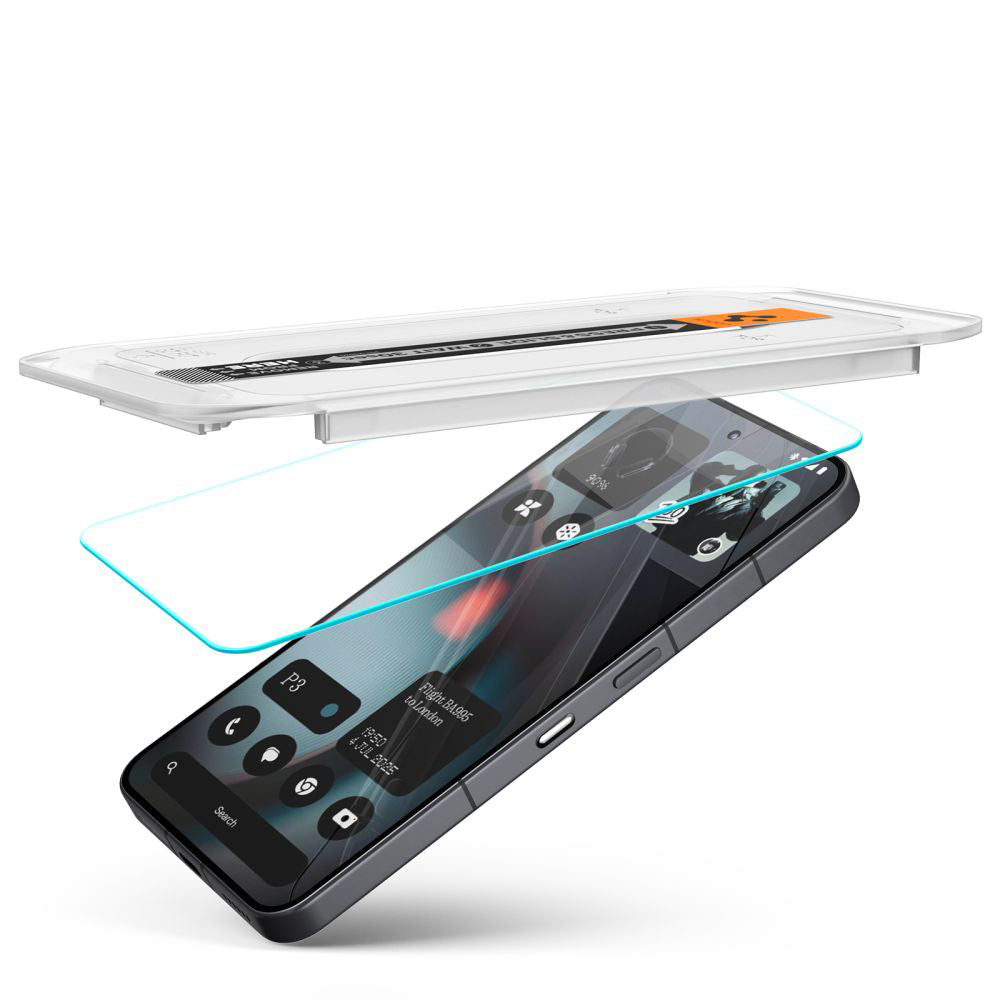 Skjermbeskyttelse Spigen GlastR EZ FIT for Nothing Phone (3), Herdet Glass, Full Lim, Sett med 2 stykker AGL10165