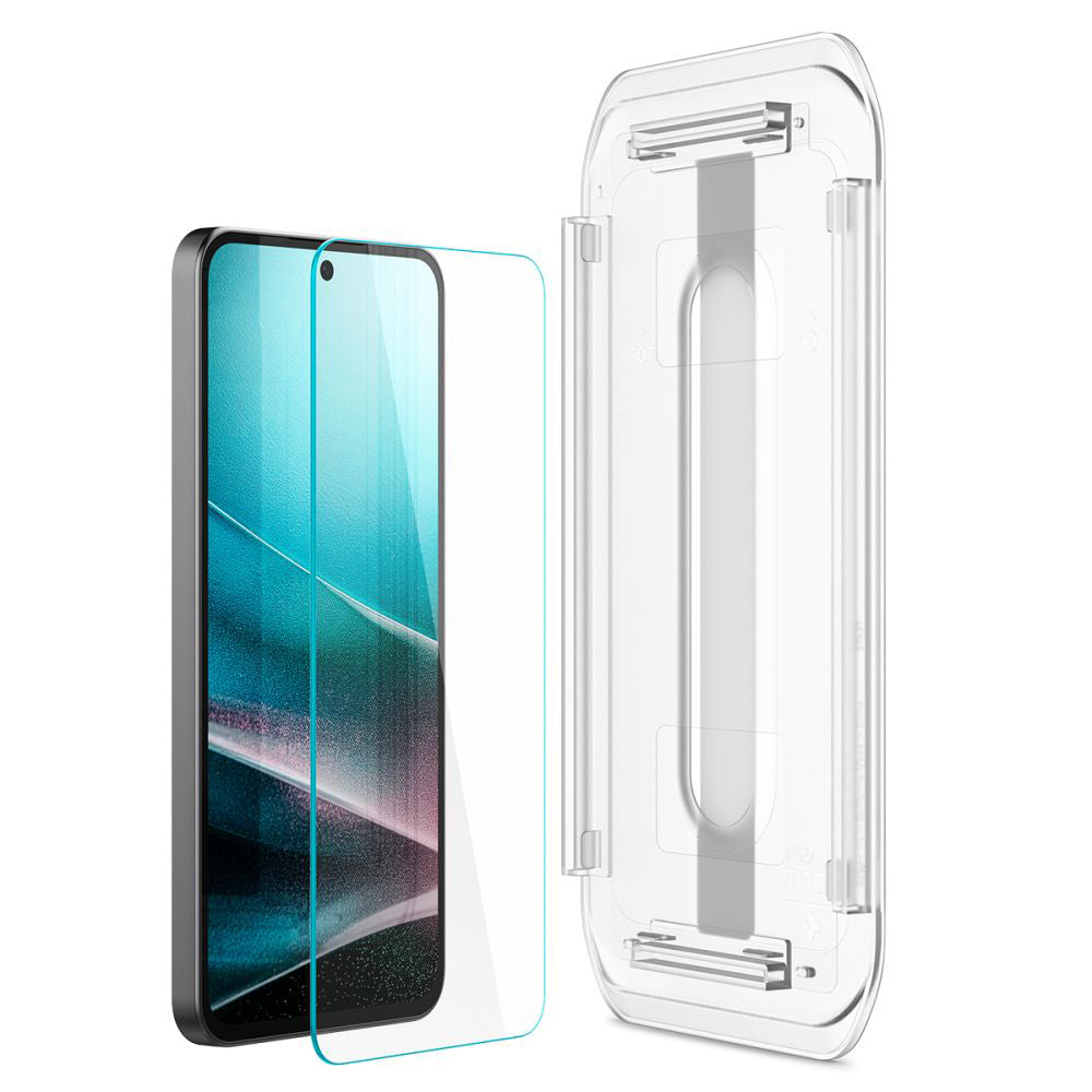 Skjermbeskyttelsesfilm Spigen GlastR EZ FIT for Samsung Galaxy A36 A366, Herdet glass, Full lim, Sett med 2 stk AGL09202