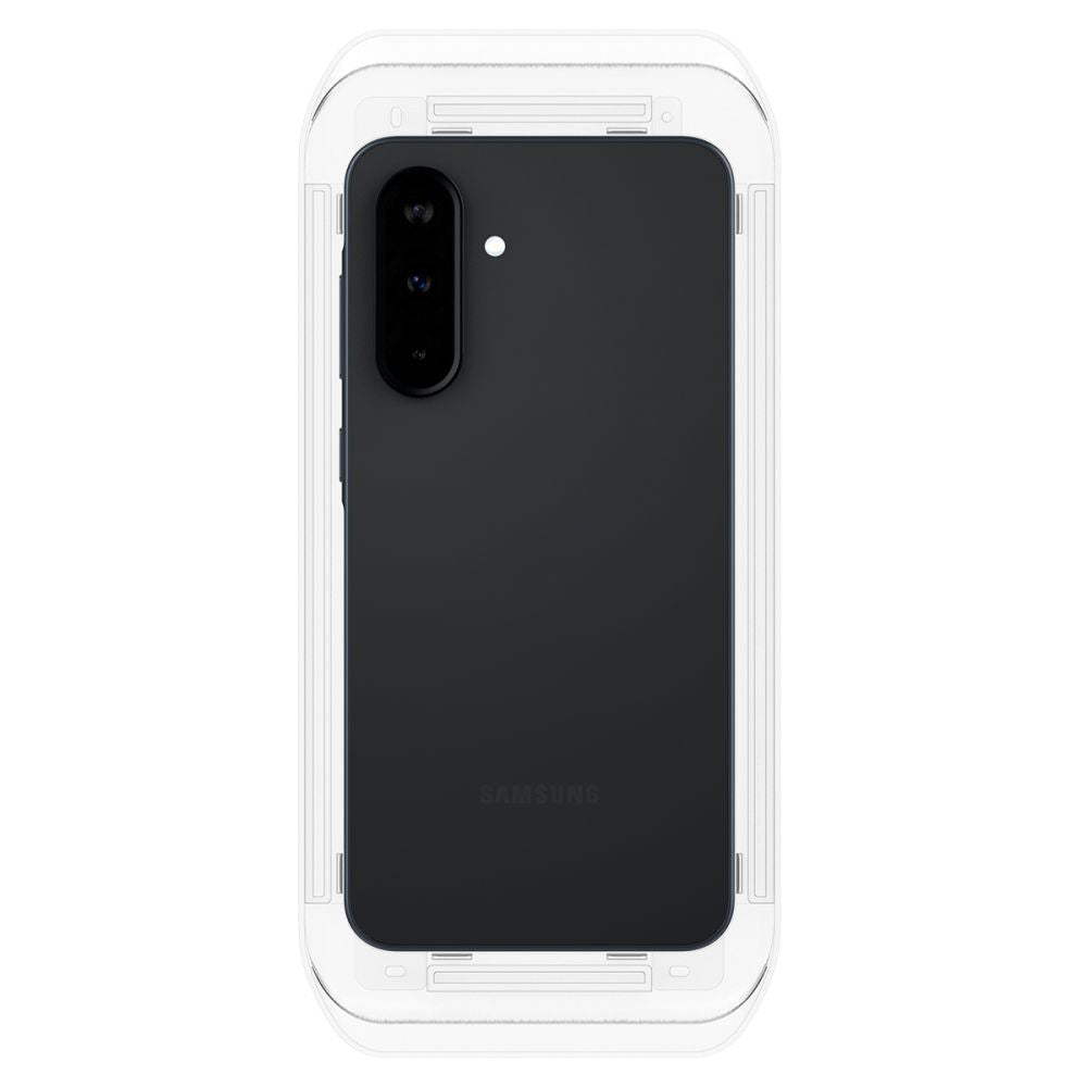 Skjermbeskyttelsesfilm Spigen GlastR EZ FIT for Samsung Galaxy A36 A366, Herdet glass, Full lim, Sett med 2 stk AGL09202