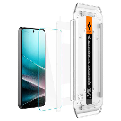 Skjermbeskyttelsesfilm Spigen GlastR EZ FIT for Samsung Galaxy A36 A366, Herdet glass, Full lim, Sett med 2 stk AGL09202