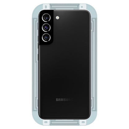 Skjermbeskyttelsesfilm Spigen GlastR EZ FIT for Samsung Galaxy S22 5G S901, Herdet glass, Full lim, Sett med 2 stk AGL04151