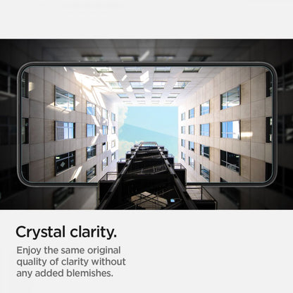 Skjermbeskyttelsesfilm Spigen GlastR EZ FIT for Samsung Galaxy S22 5G S901, Herdet glass, Full lim, Sett med 2 stk AGL04151