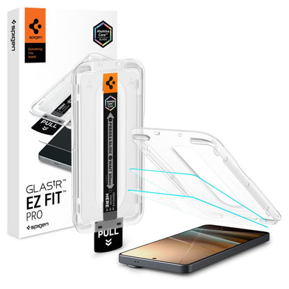 Skjermbeskyttelsesfolie Spigen GlastR EZ FIT Pro HD Anti-Reflection for Samsung Galaxy S26 Ultra S948, Herdet glass, Full lim, Sett med 2 stykker