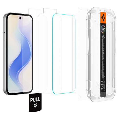Beskyttelsesfilm Spigen GlastR EZ FIT Pro HD for Google Pixel 10a, Herdet glass, Full lim, Sett med 2 stykker AGL11364