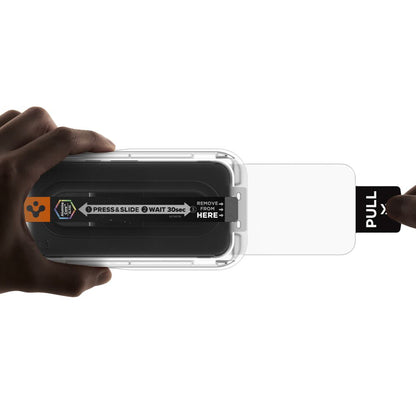 Beskyttelsesfilm Spigen GlastR EZ FIT Pro HD for Google Pixel 10a, Herdet glass, Full lim, Sett med 2 stykker AGL11364
