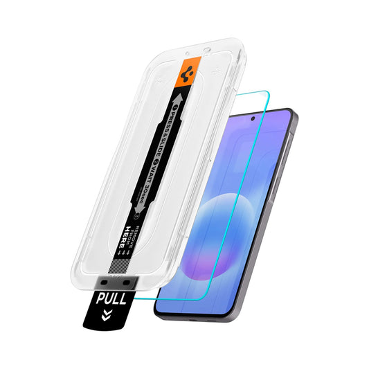 Skjermbeskytter Spigen GlastR EZ FIT Pro HD for Samsung Galaxy A57 5G, Herdet glass, Full lim, Sett med 2 stykker AGL11397