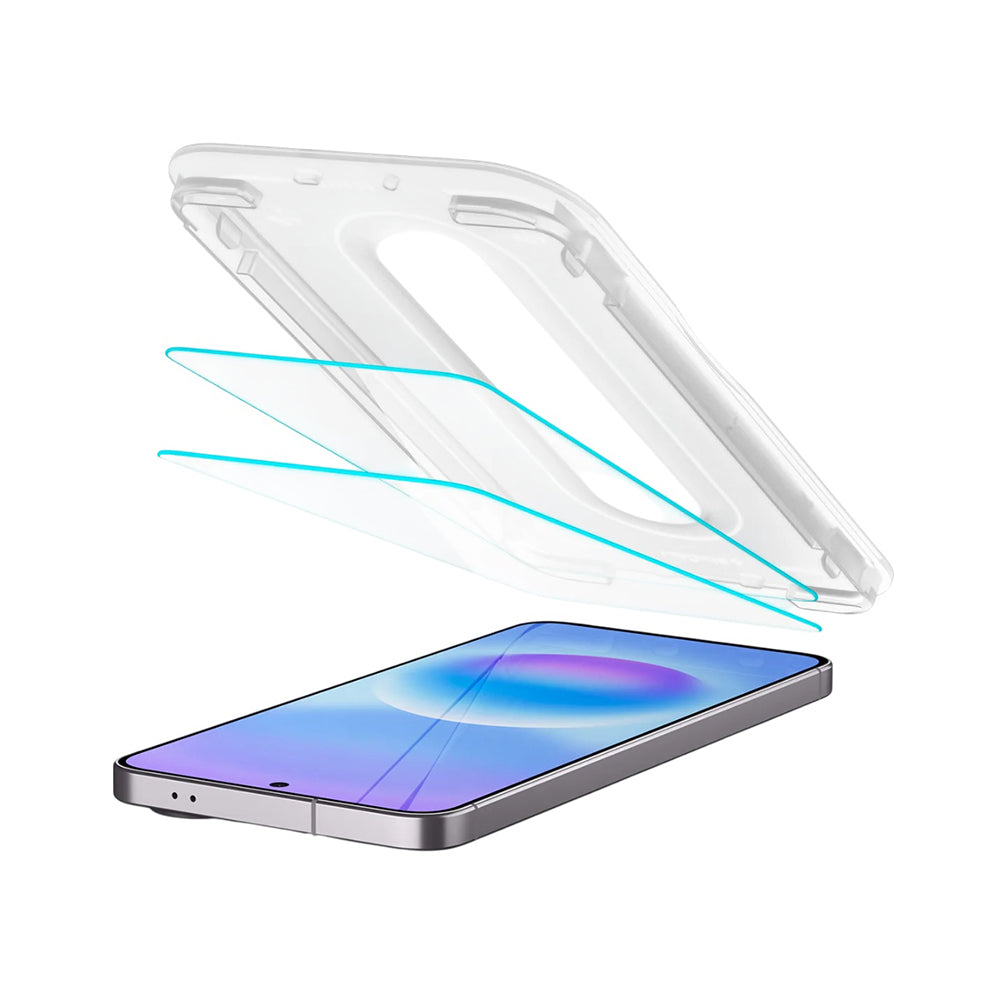 Skjermbeskytter Spigen GlastR EZ FIT Pro HD for Samsung Galaxy A57 5G, Herdet glass, Full lim, Sett med 2 stykker AGL11397