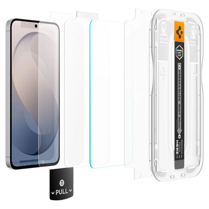 Skjermbeskyttelsesfilm Spigen GlastR EZ FIT Pro HD for Samsung Galaxy S26 FE S741, Herdet glass, Full lim AGL11996