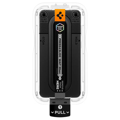 Skjermbeskyttelsesfilm Spigen GlastR EZ FIT Pro HD for Samsung Galaxy S26 FE S741, Herdet glass, Full lim, Sett med 2 stk AGL11811