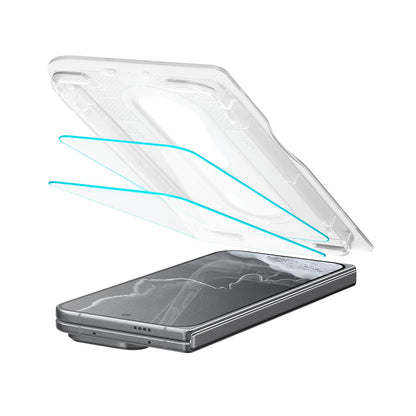 Skjermbeskyttelsesfilm Spigen GlastR EZ FIT Pro for Google Pixel 11 Pro Fold, Herdet glass, Full lim, Sett med 2 stk AGL11490