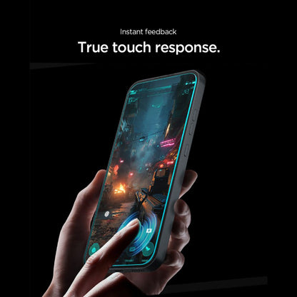 Skjermbeskyttelsesfilm Spigen GlastR EZ FIT Pro for Nothing Phone (4a) Pro, Herdet glass, Full lim, Sett med 2 stk AGL11681
