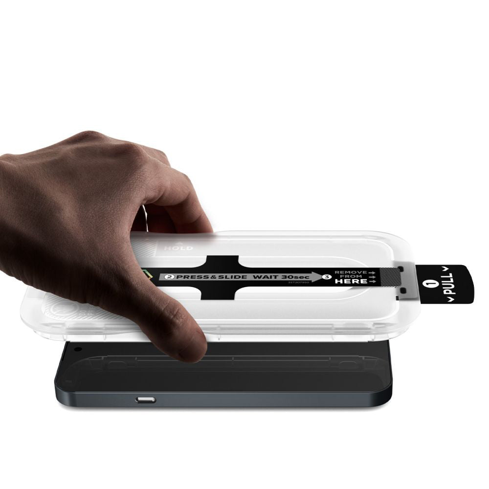 Skjermbeskyttelsesfilm Spigen GlastR EZ FIT Pro for Nothing Phone (4a), Herdet glass, Full lim, Sett med 2 stk AGL11682