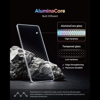 Skjermbeskyttelsesfilm Spigen GlastR EZ FIT Pro for Nothing Phone (4a), Herdet glass, Full lim, Sett med 2 stk AGL11682