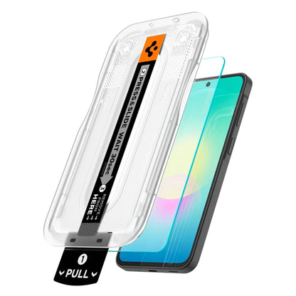 Skjermbeskyttelsesfilm Spigen GlastR EZ FIT Pro for Samsung Galaxy A27 5G, Herdet glass, Full lim, Sett med 2 stk AGL11809