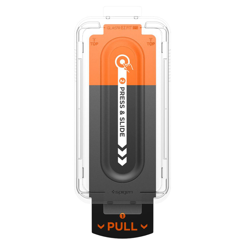 Skjermbeskyttelsesfolie Spigen GlastR EZ FIT Pro for Samsung Galaxy S25 Edge S937, Herdet Glass, Full Lim