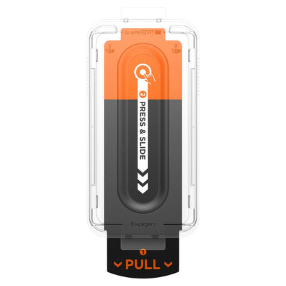 Skjermbeskyttelsesfolie Spigen GlastR EZ FIT Pro for Samsung Galaxy S25 Edge S937, Herdet Glass, Full Lim