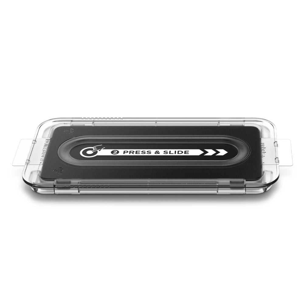 Skjermbeskyttelsesfolie Spigen GlastR EZ FIT Pro for Samsung Galaxy S25 Edge S937, Herdet Glass, Full Lim