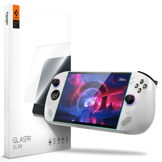 Skjermbeskytter Spigen GlastR Slim for Lenovo Legion Go S, Herdet Glass, Full Lim, Sett med 2 stykker AGL09773