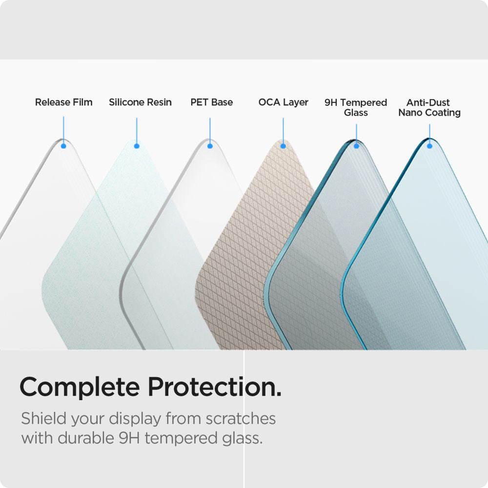 Skjermbeskyttelsesfilm Spigen GlastR Slim for Samsung Galaxy XCover7 Pro / Xcover7 G556, Herdet glass, Full lim, Sett med 2 stk AGL09407