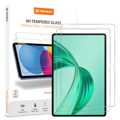 Skjermbeskyttelsesfolie Techsuit ArmorGlass CrystalHD for Honor Pad X8a / Xiaomi Pad 6 / 6 Pro, Herdet glass, Full lim, Sett med 2 stykker