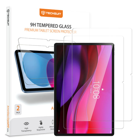 Skjermbeskytter Techsuit ArmorGlass CrystalHD for Lenovo Yoga Tab Plus, Herdet Glass, Full Lim, Sett med 2 stykker