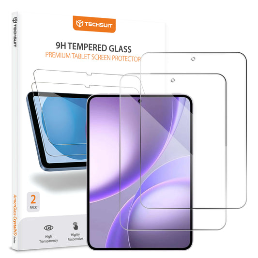 Techsuit ArmorGlass CrystalHD skjermbeskyttelsesfilm for Oppo Pad Mini, Herdet glass, Full lim, Sett med 2 stk
