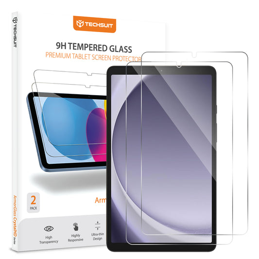 Skjermbeskytter Techsuit ArmorGlass CrystalHD for Samsung Galaxy Tab A11 / Tab A9, Herdet glass, Full lim, Sett med 2 stykker