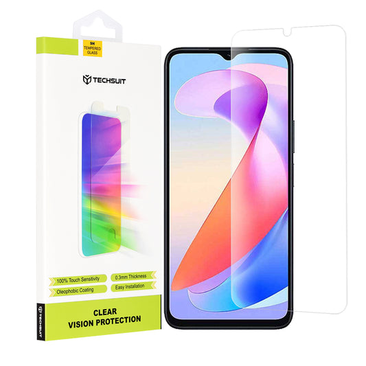 Techsuit Clear Vision skjermbeskyttelsesfilm for Honor X6a, herdet glass, full lim