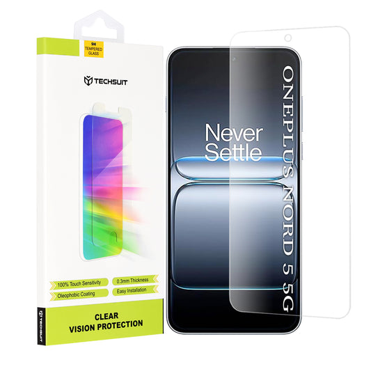 Beskyttelsesfolie Techsuit Clear Vision for OnePlus Nord 5, Herdet Glass, Full Lim