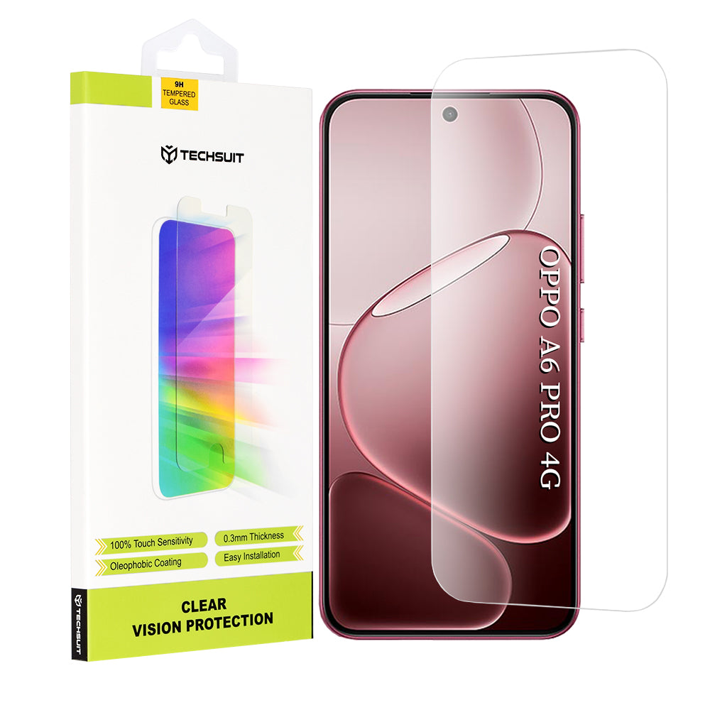 Beskyttelsesfolie Techsuit Clear Vision for Oppo A6 Pro 5G / A6 Pro 4G, Herdet Glass, Full Lim