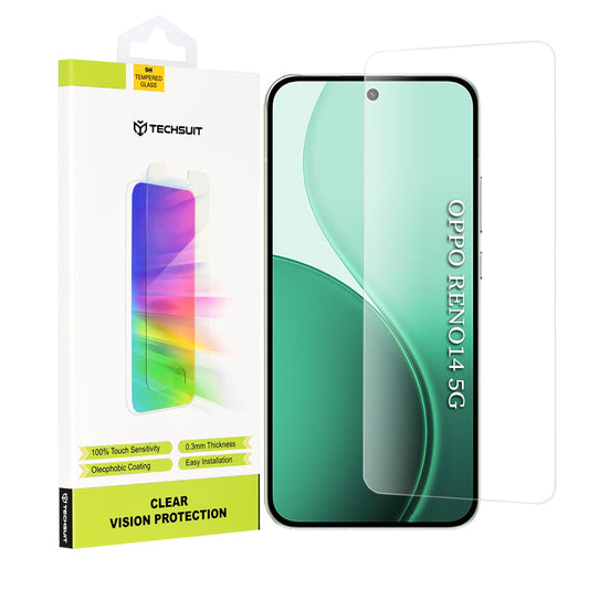 Beskyttelsesfolie Techsuit Clear Vision for Oppo Reno14, Herdet Glass