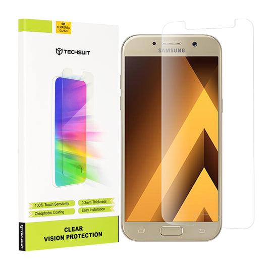 Techsuit Clear Vision skjermbeskyttelse for Samsung Galaxy A5 (2017) A520, Herdet glass, Full lim