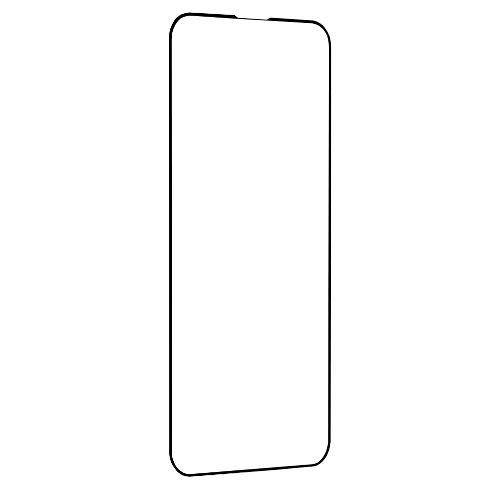 Techsuit M2 skjermbeskyttelsesfilm for Apple iPhone 17e / 16e / 14 / 13 Pro, Herdet glass, Full lim, 111D, Svart