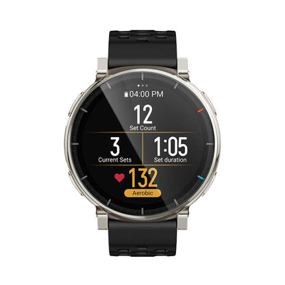 Skjermbeskytter Techsuit Nano Flex for Amazfit Active 3 Premium, Plast, Sett med 2 stykker, Svart