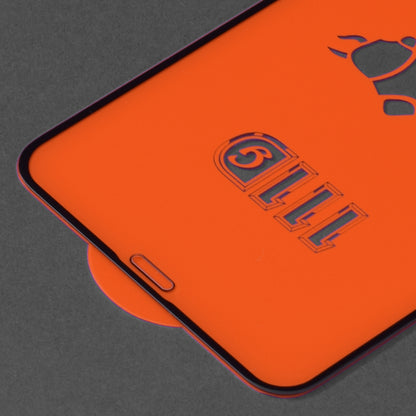 Techsuit skjermbeskyttelsesfilm for Apple iPhone 11 Pro Max / XS Max, Herdet glass, Full lim, 111D, Svart