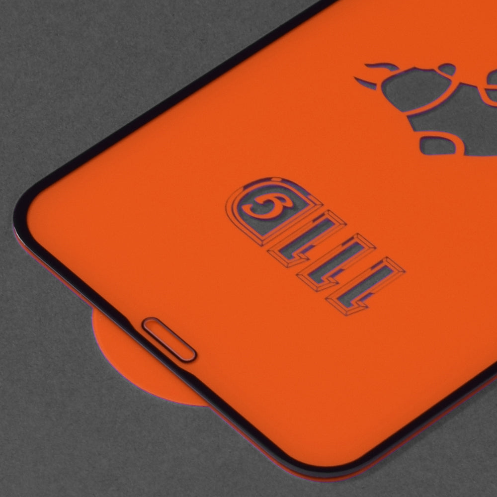 Techsuit skjermbeskyttelsesfilm for Apple iPhone 11 / XR, Herdet glass, Full lim, 111D, Svart
