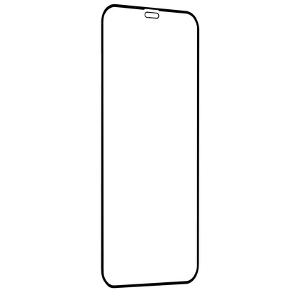Techsuit skjermbeskyttelse for Apple iPhone 12 / 12 Pro, Herdet glass, Full lim, 111D, Svart